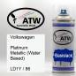 Preview: Volkswagen, Platinum Metallic (Water Based), LD1Y / 86: 400ml Sprühdose, von ATW Autoteile West.